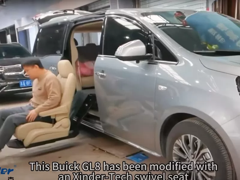 Pukul kerusi kereta Swivel-Buick GL8 diubahsuai dengan kerusi Swivel Xinder-Tech